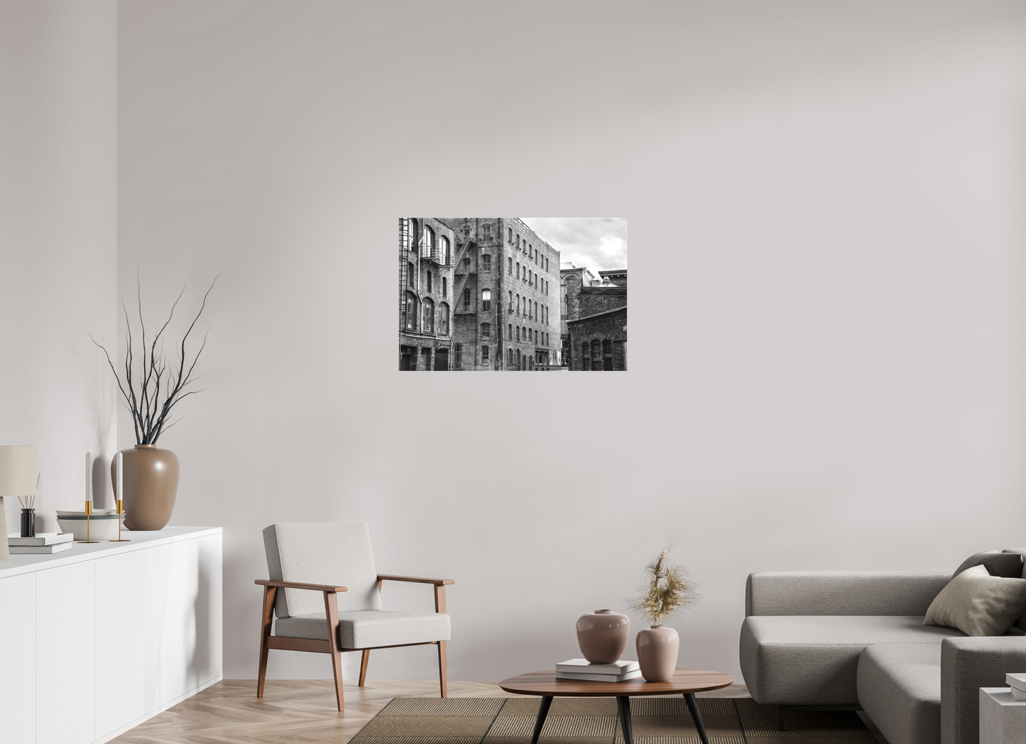 36 x 24″, -Matte Canvas on Stretcher Frame Pioneer Square Seattle