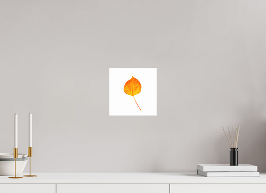 8 x 8″, -Giclée Fine Art Print Aspen Leaf