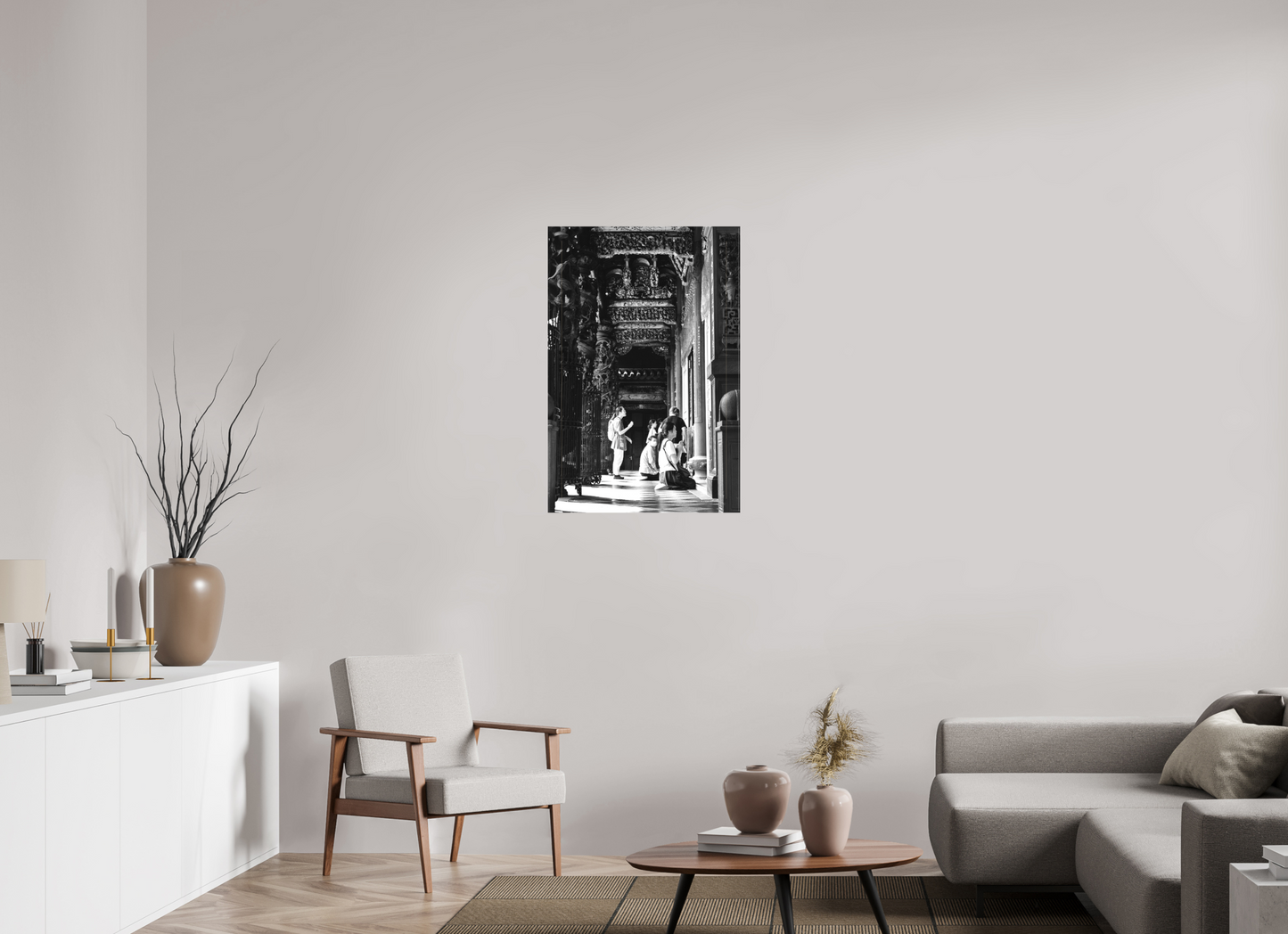 24 x 36″, -Matte Canvas on Stretcher Frame Longshan Temple Wanhua Taipei Taiwan