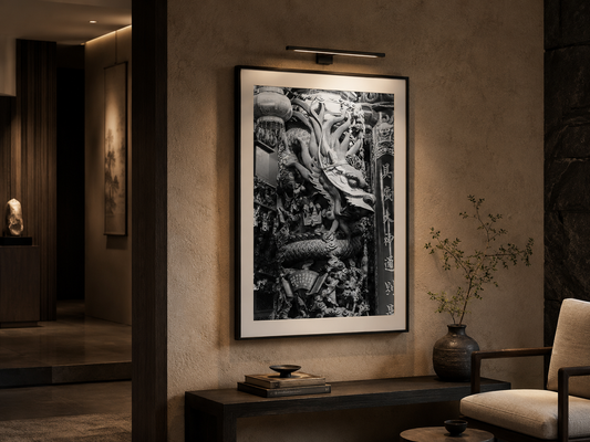 Hualien Temple Dragon | Taiwan Black and White Fine Art Photography Print