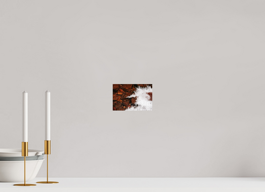 6 x 4″, -Giclée Fine Art Print Red Rock and Ice Fine Art Photograph - Nature Landscape Wall Art