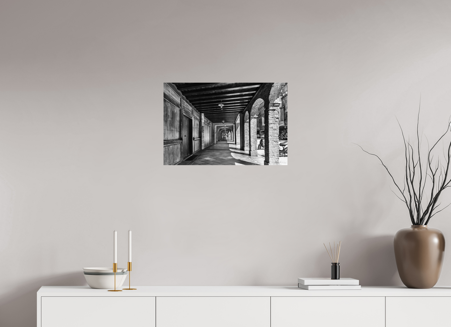 24 x 16″, -Photo Print on Ilford Baryta Paper Bopiliao Historical Block Black and White Fine Art Photograph Taipei Taiwan