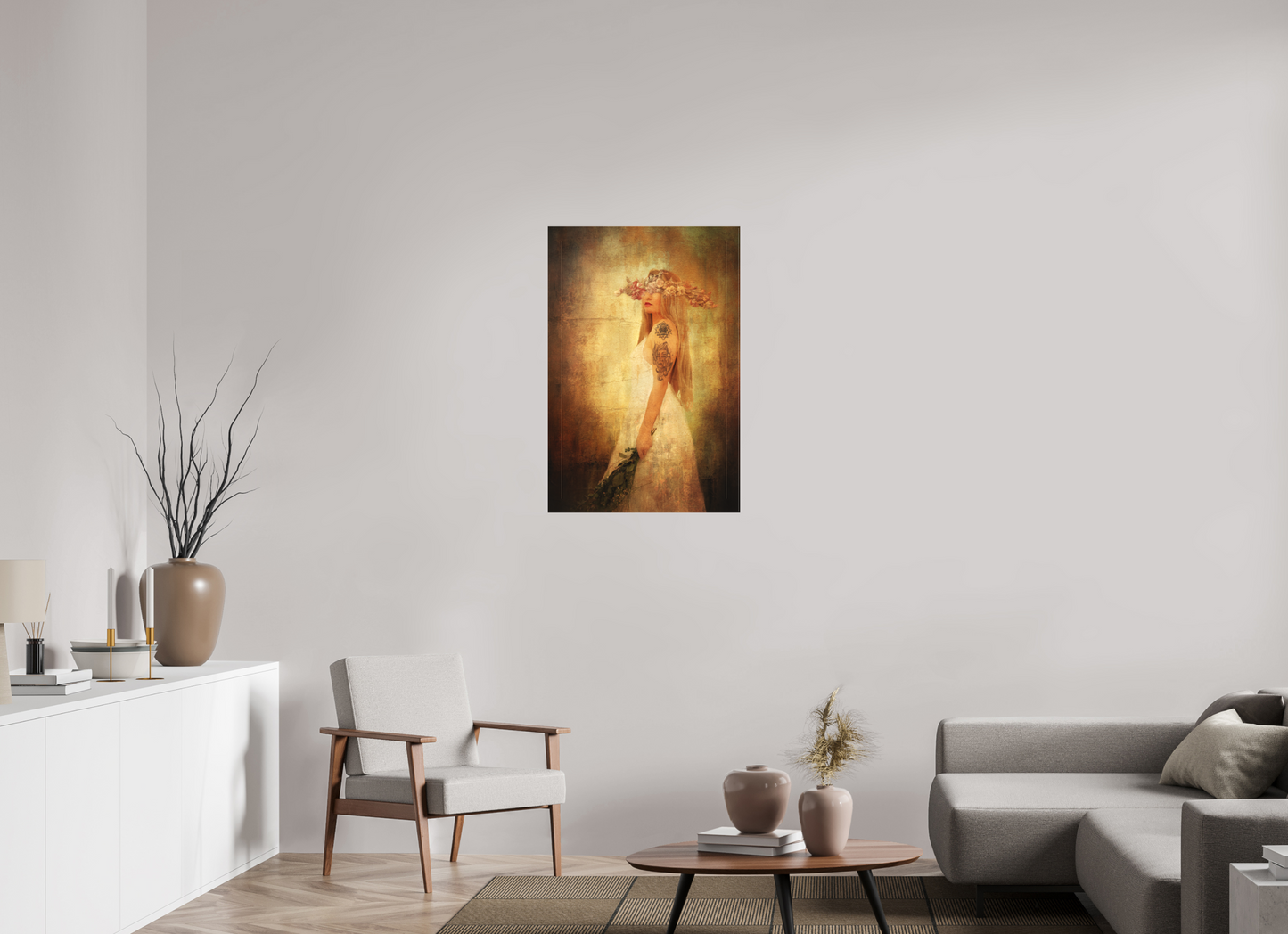 24 x 36″, -Textile Print on Stretcher Frame Piscean - Ethereal | Mystic | Surreal | Fine Art