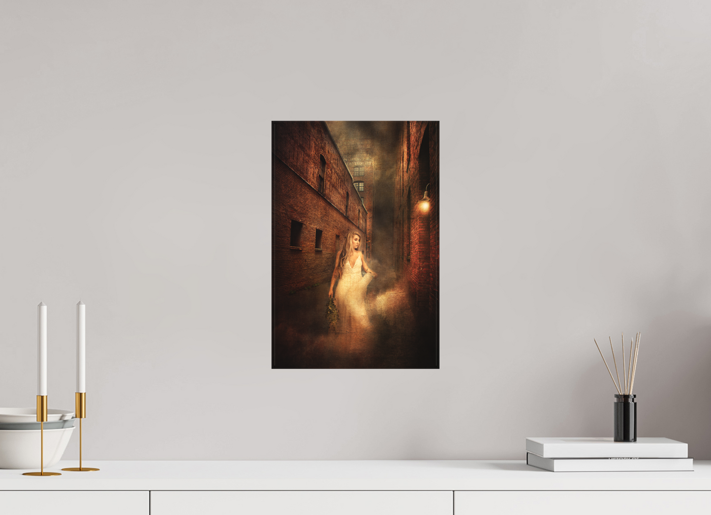 10 x 15″, -Matte Canvas on Stretcher Frame Apparition – Ethereal Wall Art for Modern and Mystical Spaces