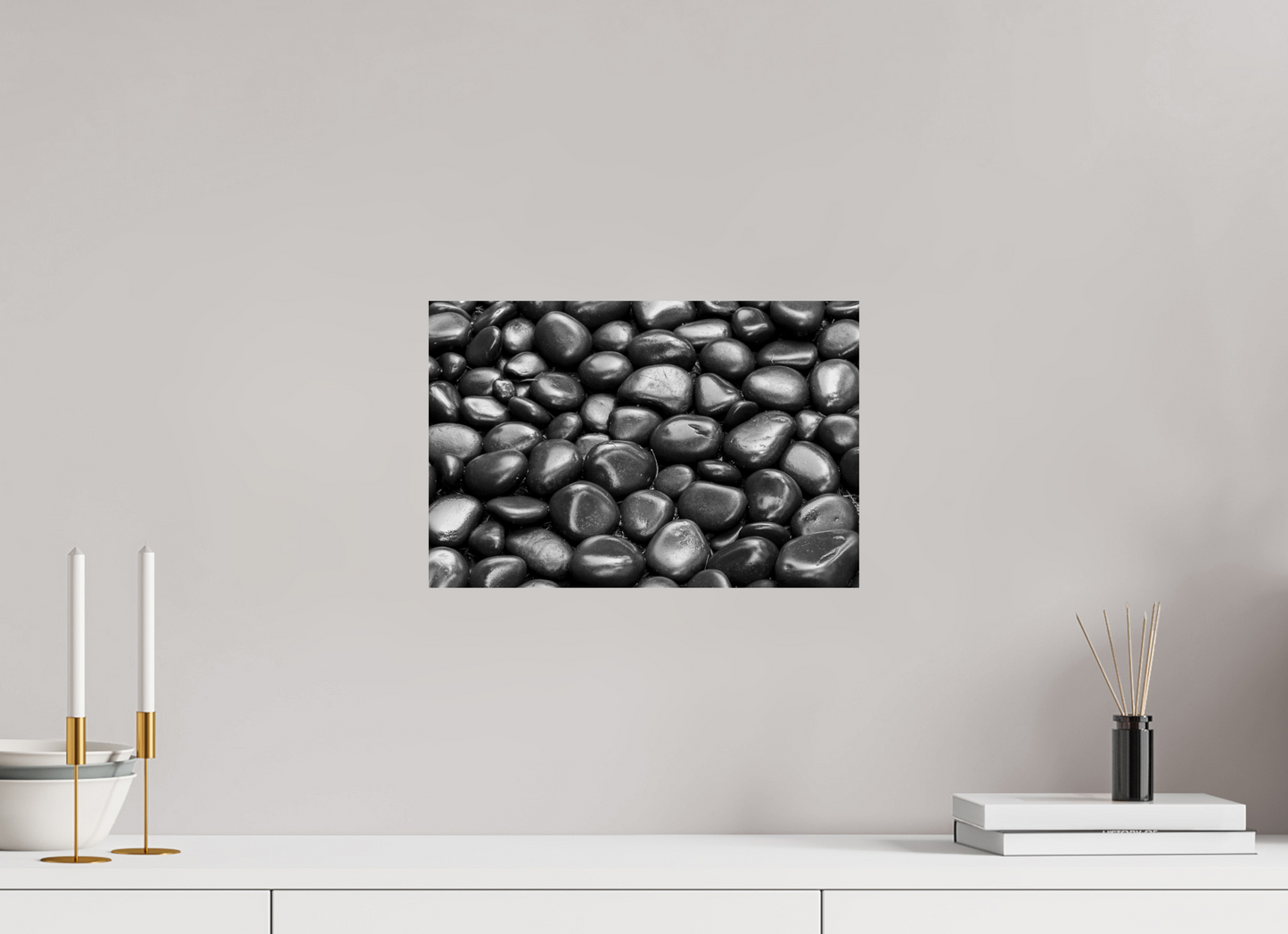 15 x 10″, -Photo Print on Fujiflex High Gloss Garden Stones | After the Rain