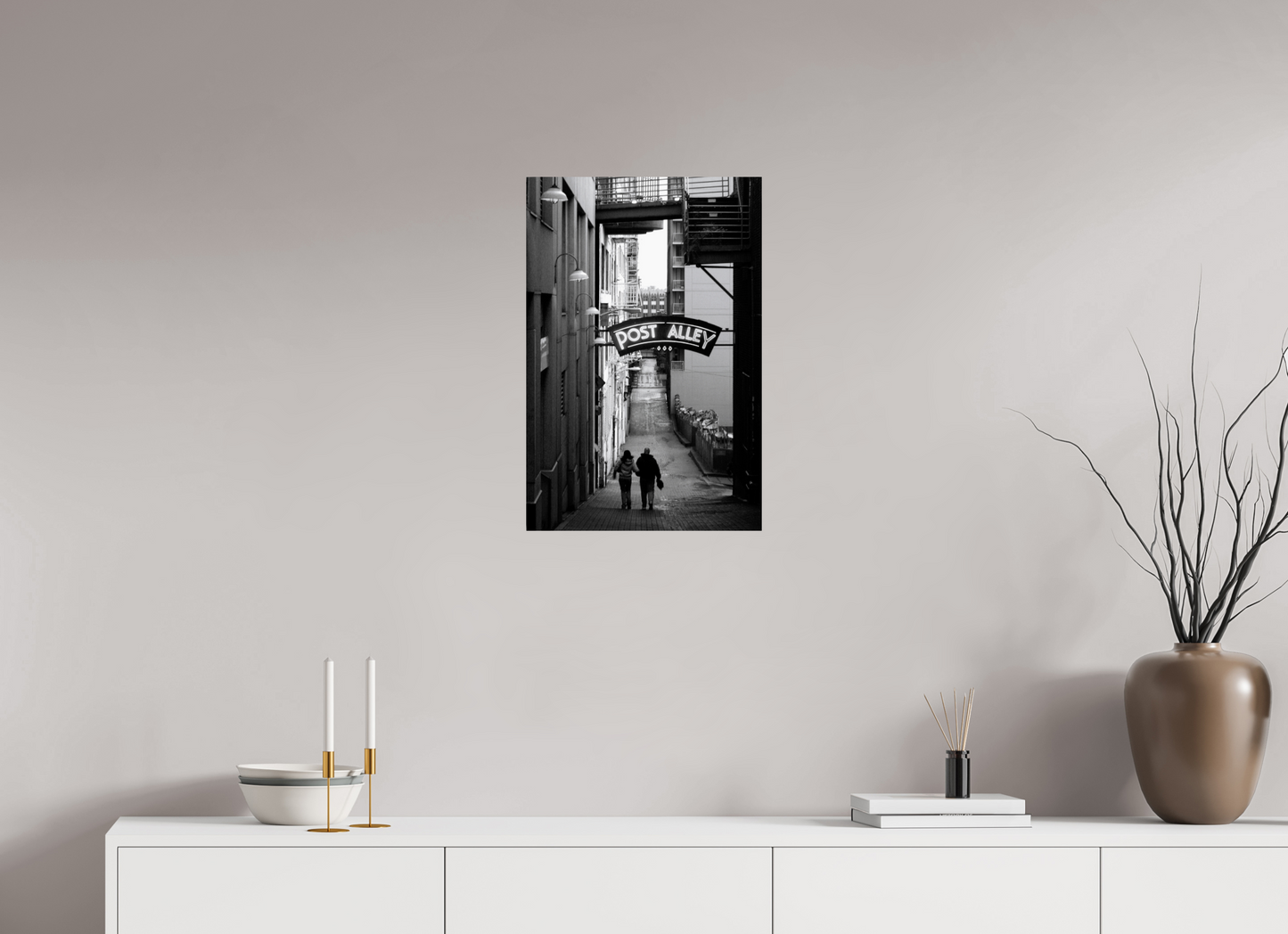 16 x 24″, -Photo Print on Fujiflex High Gloss November Afternoon - Seattle Post Alley Fine Art Print