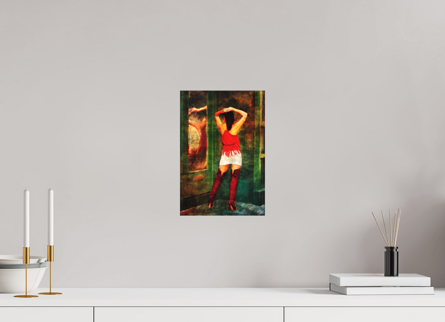 8 x 12″, -Matte Canvas on Stretcher Frame Reflection in Motion