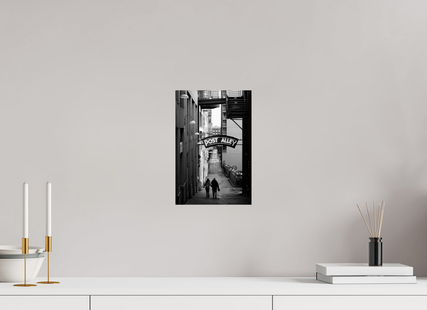 8 x 12″, -Photo Print on Ilford Baryta Paper November Afternoon - Seattle Post Alley Fine Art Print