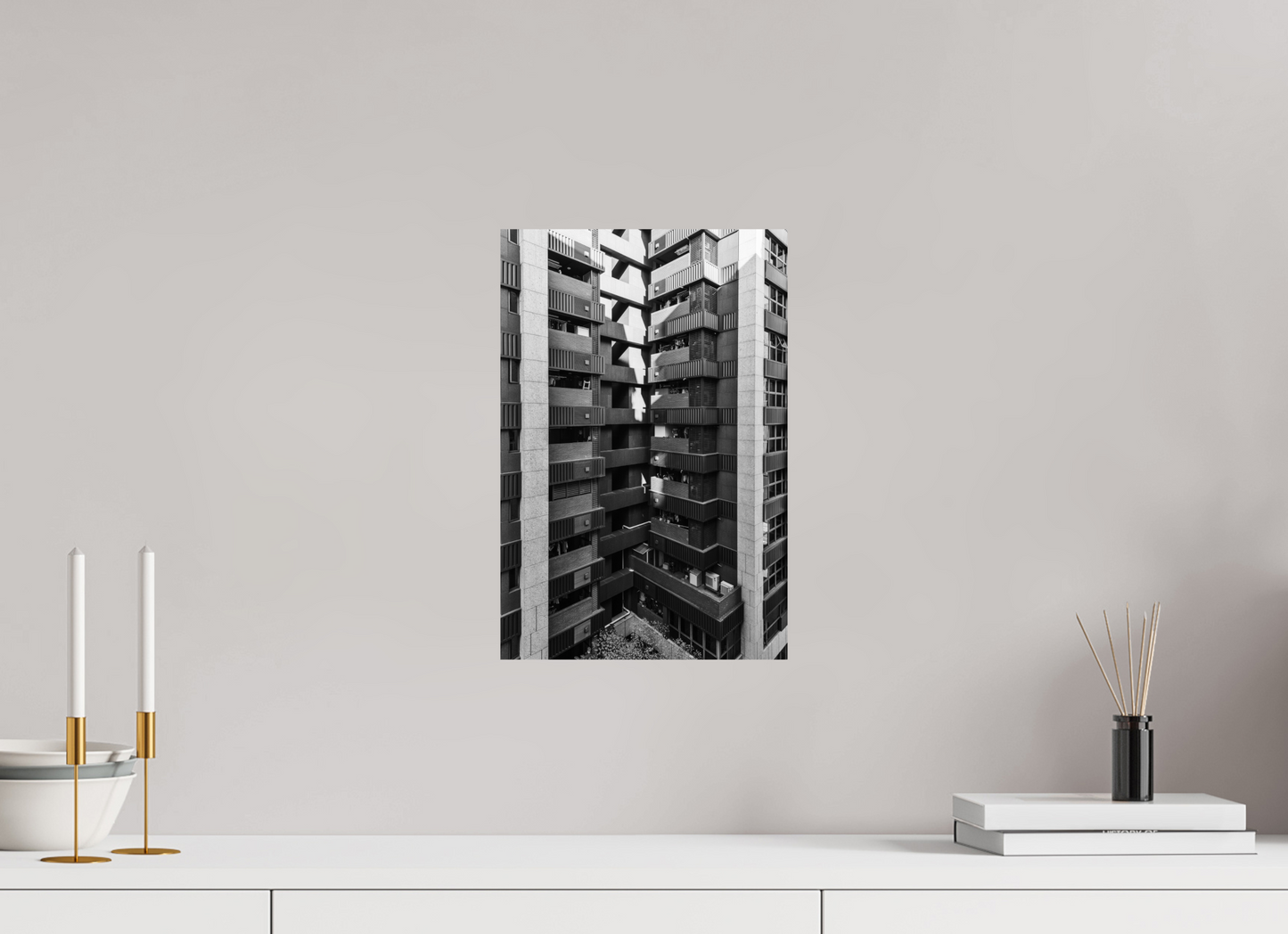 10 x 15″, -Photo Print on Ilford Baryta Paper High rise Black and White Fine Art Photograph Taipei Taiwan