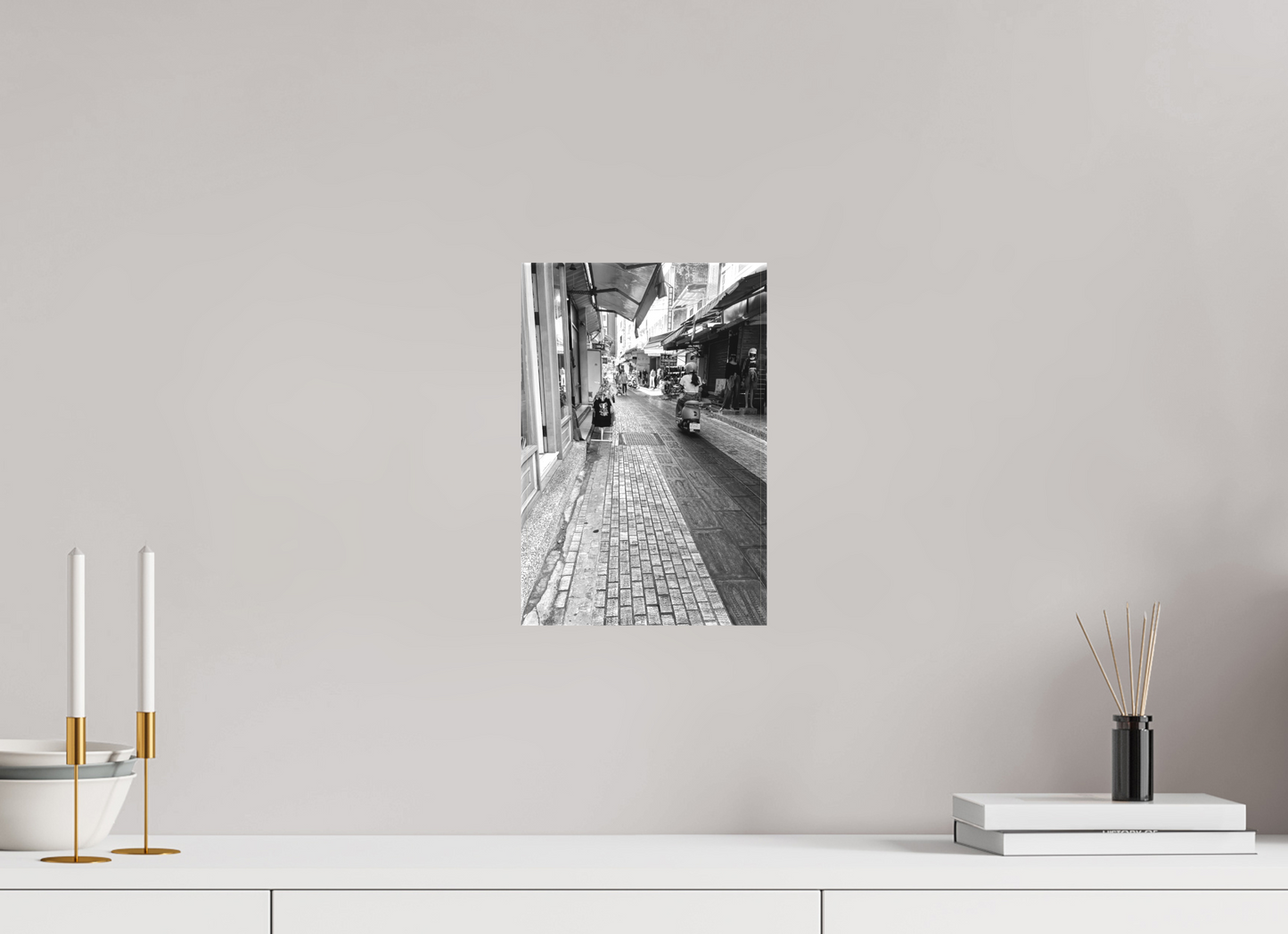 8 x 12″, -Textile Print on Stretcher Frame Golden Triangle Black and White Fine Art Photograph Hualien Taiwan