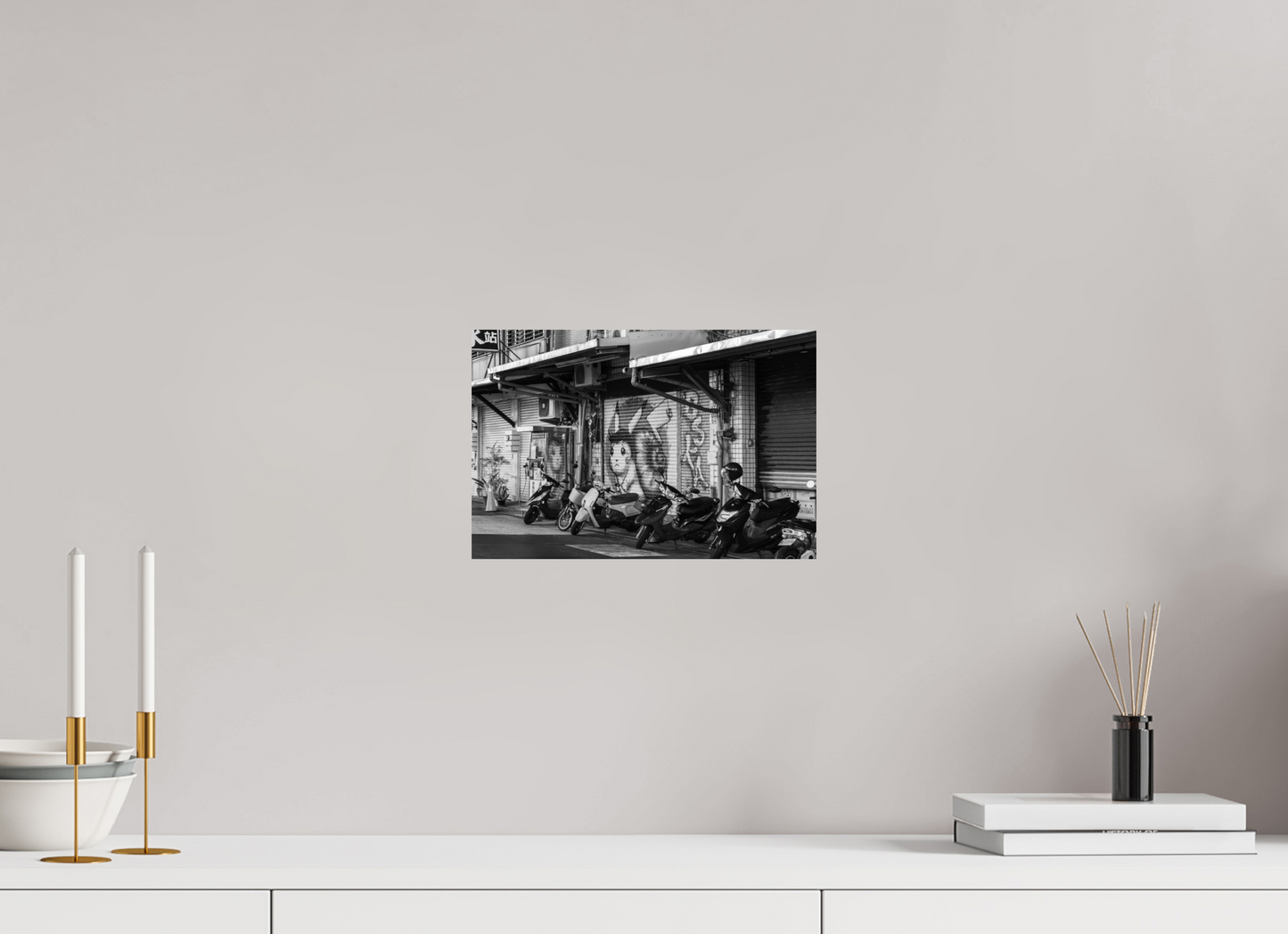 12 x 8″, -Giclée Fine Art Print Street Scene Black and White Fine Art Photograph Hualien Taiwan