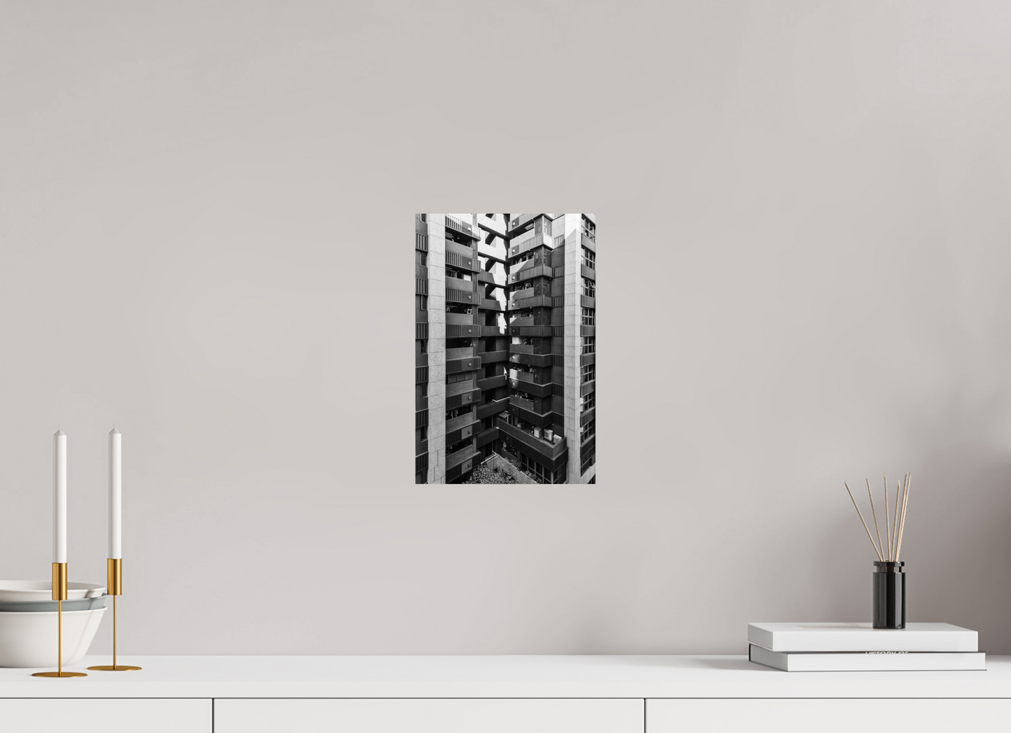 8 x 12″, -Metallic Photo Print on Fuji Crystal Pearl High rise Black and White Fine Art Photograph Taipei Taiwan