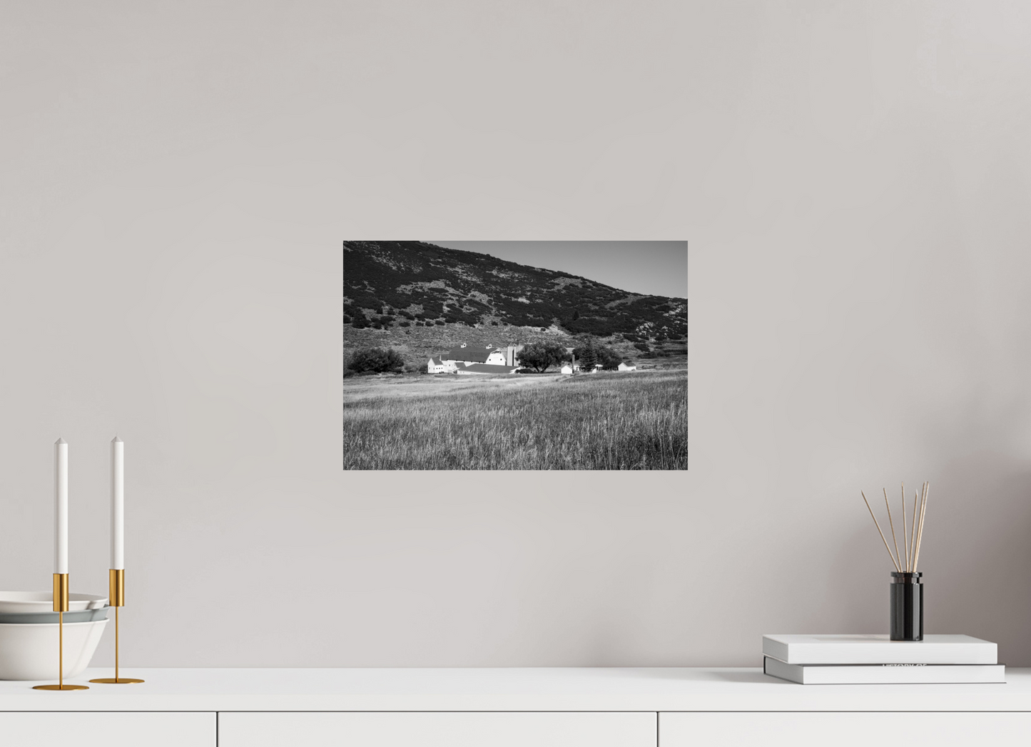 15 x 10″, -Photo Print on Ilford BW Paper McPolin Farm | The Farm in Autumn Light