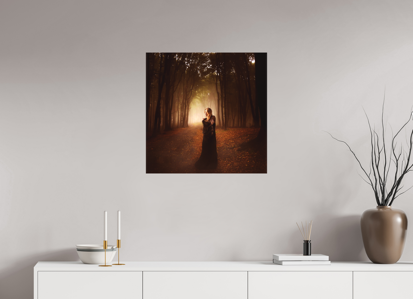 25 x 25″, -Matte Canvas on Stretcher Frame Sentinel Fine Art Surrealism • Fantasy • Atmospheric Narrative