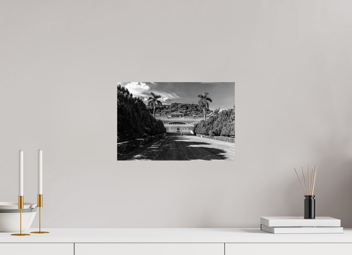 15 x 10″, -Photo Print on Ilford BW Paper National Palace Museum Black and White Fine Art Photograph Taipei Taiwan