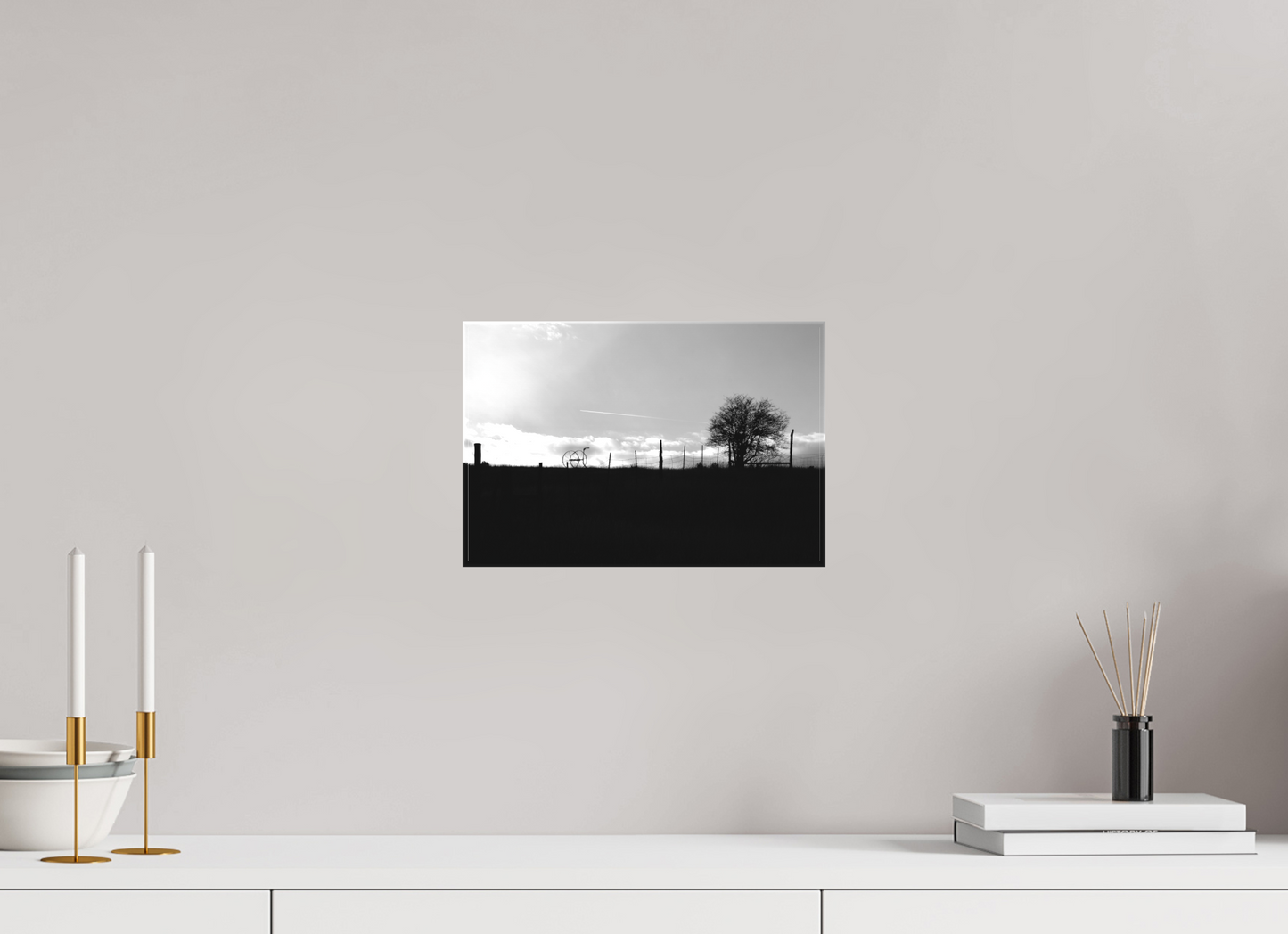 12 x 8″, -Textile Print on Stretcher Frame Hose Cart