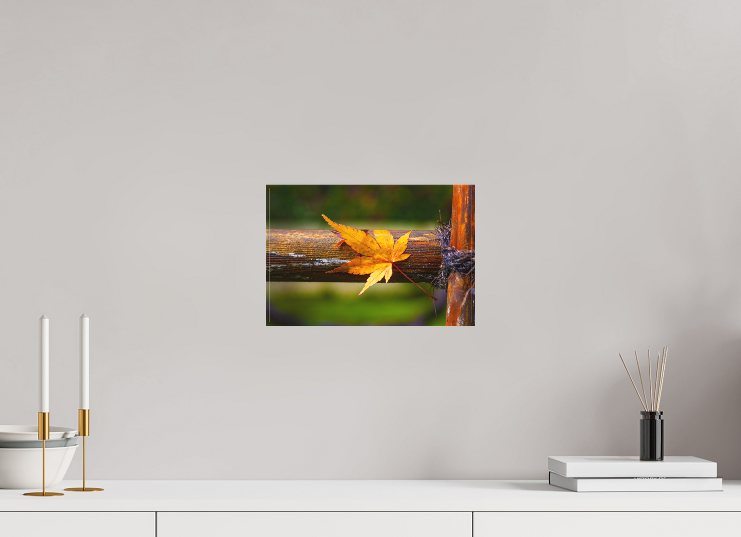 12 x 8″, -Matte Canvas on Stretcher Frame After the Rain | Bamboo and Maple