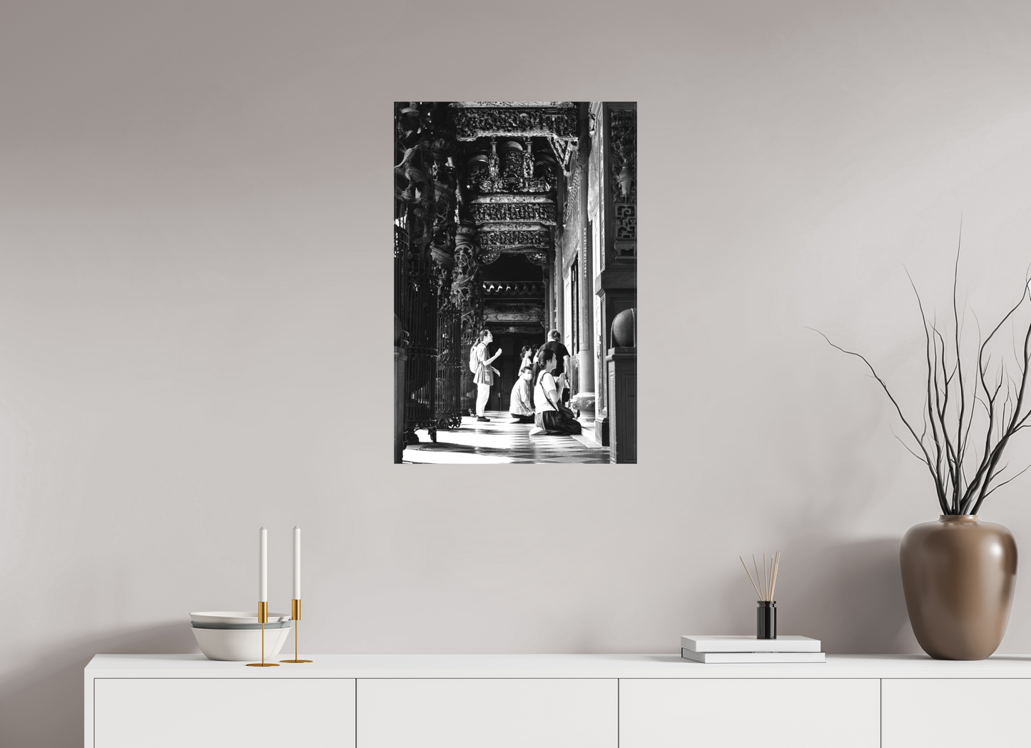20 x 30″, -Matte Canvas on Stretcher Frame Longshan Temple Wanhua Taipei Taiwan