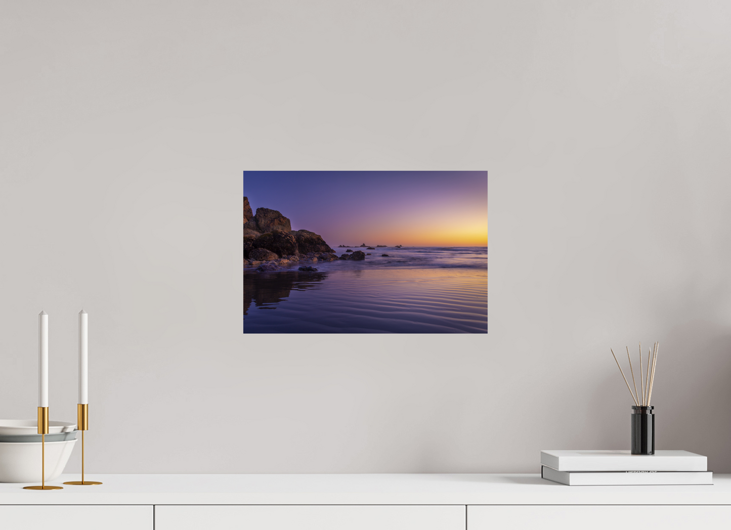 15 x 10″, -Giclée Fine Art Print Oregon Coast Sunset