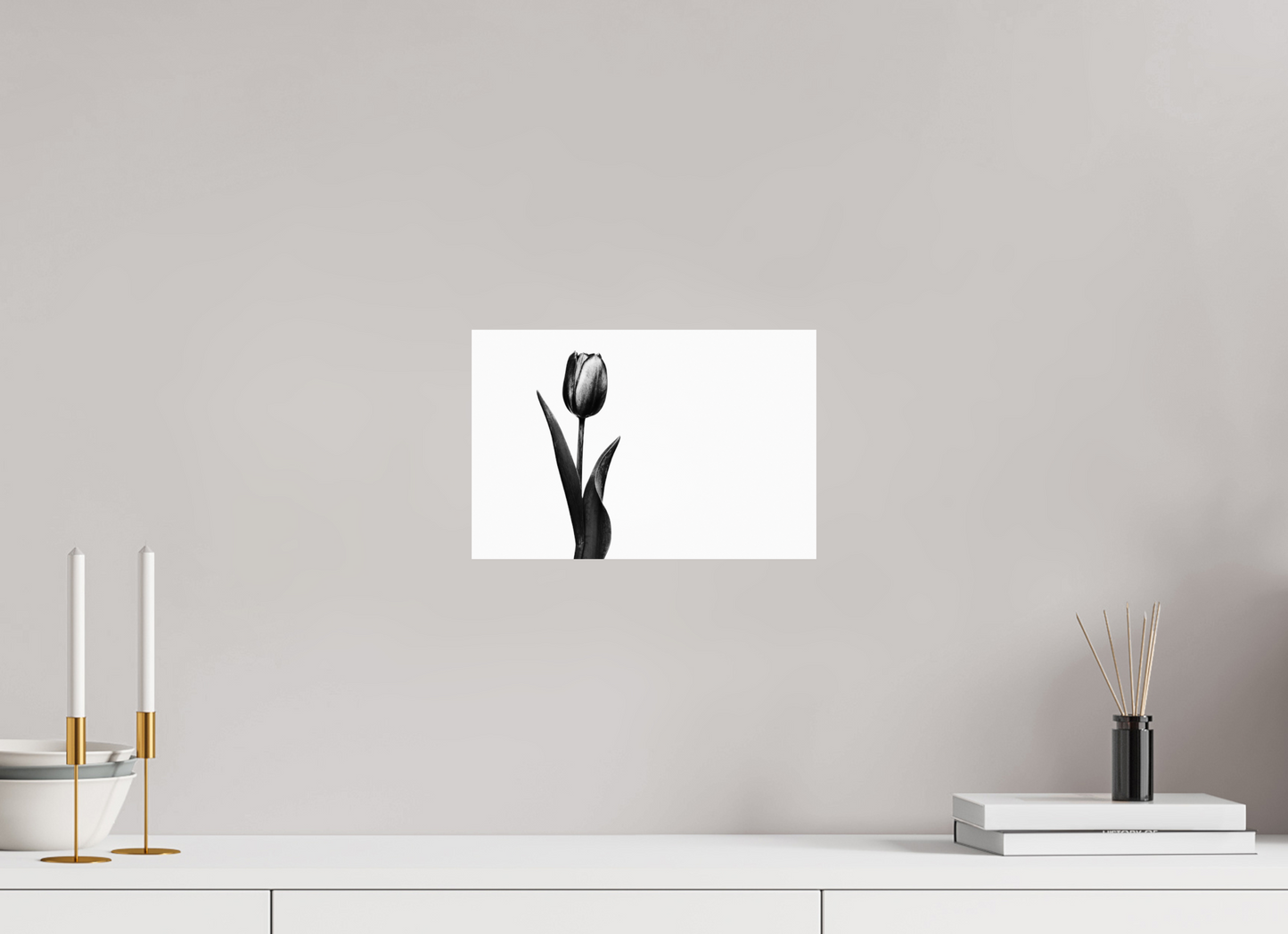 12 x 8″, -Photo Print on Ilford Baryta Paper Tulip Fine Art Black and White Photograph