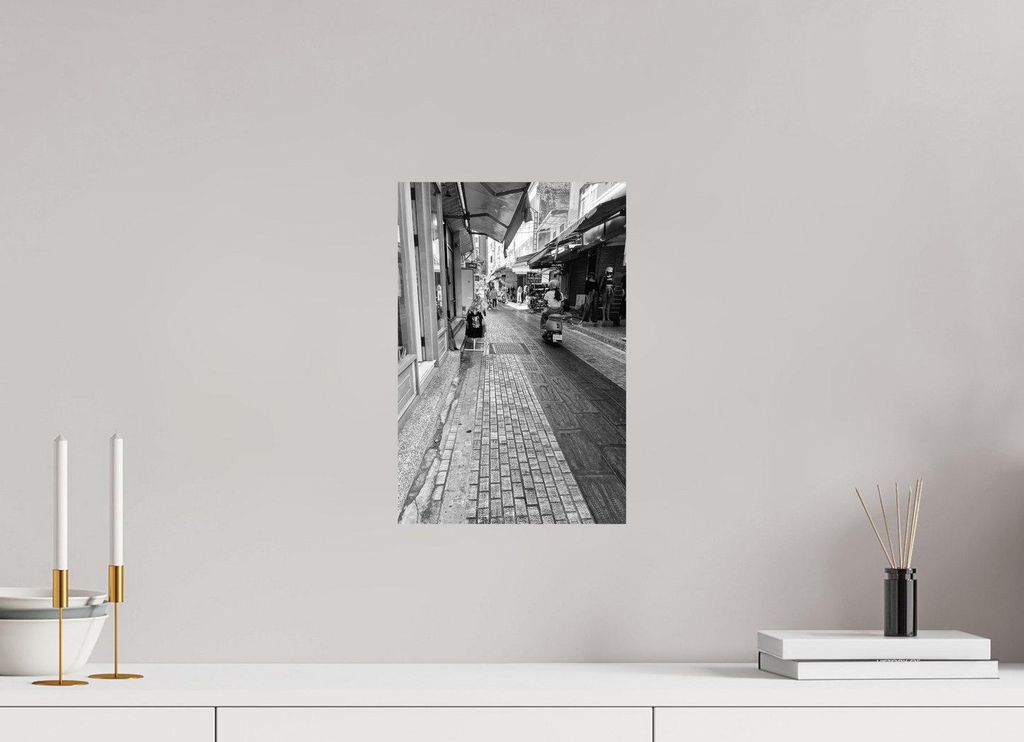 10 x 15″, -Metallic Photo Print on Fuji Crystal Pearl Golden Triangle Black and White Fine Art Photograph Hualien Taiwan