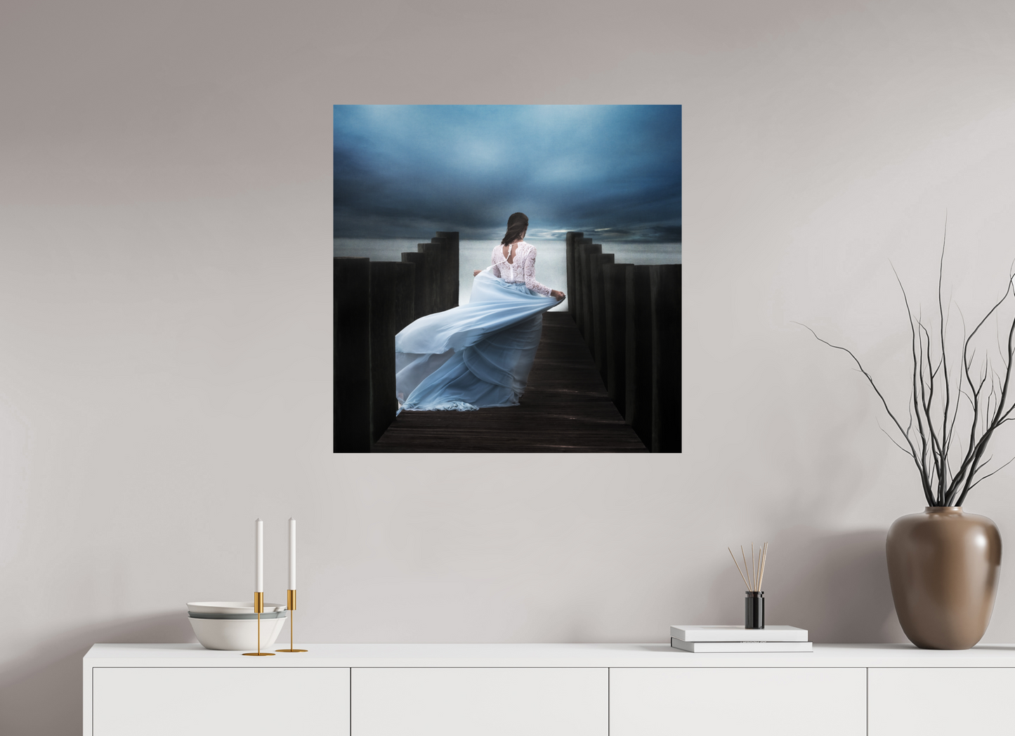 30 x 30″, -Giclée Fine Art Print Horizon - Fine Art Photograph Emotional Cinematic Wall Art