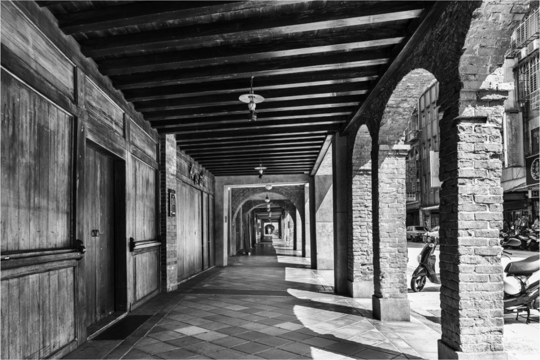 Main image Bopiliao Historical Block Black and White Fine Art Photograph Taipei Taiwan