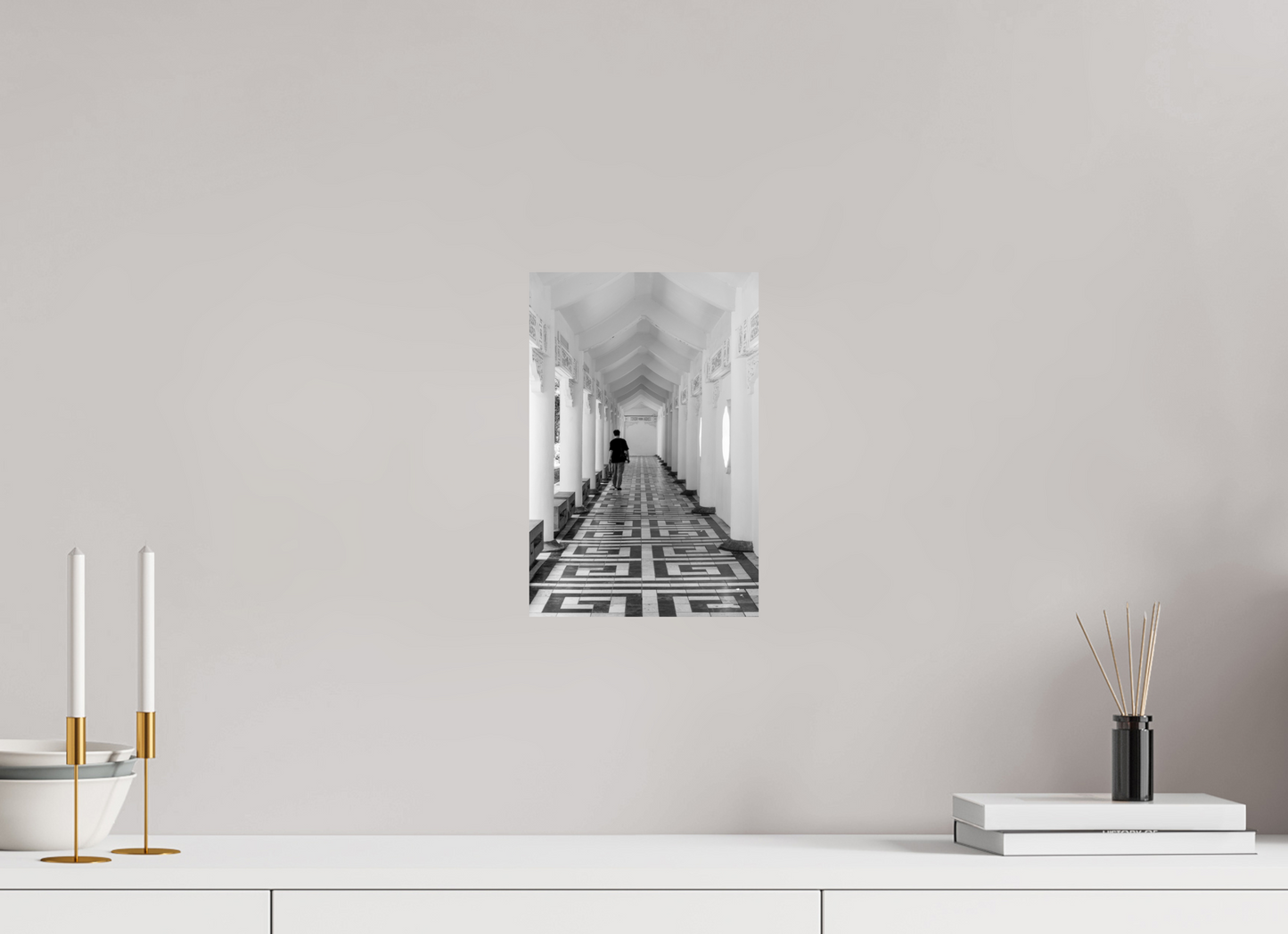 8 x 12″, -Photo Print on Fuji Crystal DP II Archway Black and White Fine Art Photograph Taipei Taiwan