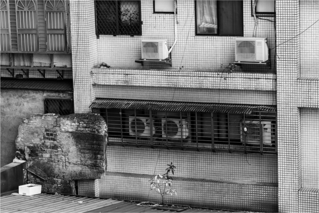 Main image Rear Window Black and White Fine Art Photograph Taipei Taiwan