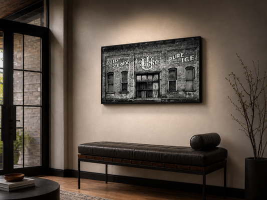 Cold Storage Pure Ice | Black and White Architecture Fine Art Photography Print