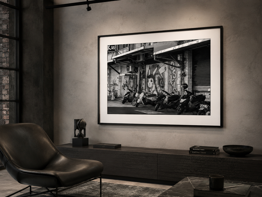 Hualien Streets | Taiwan Black and White Street Photography Print