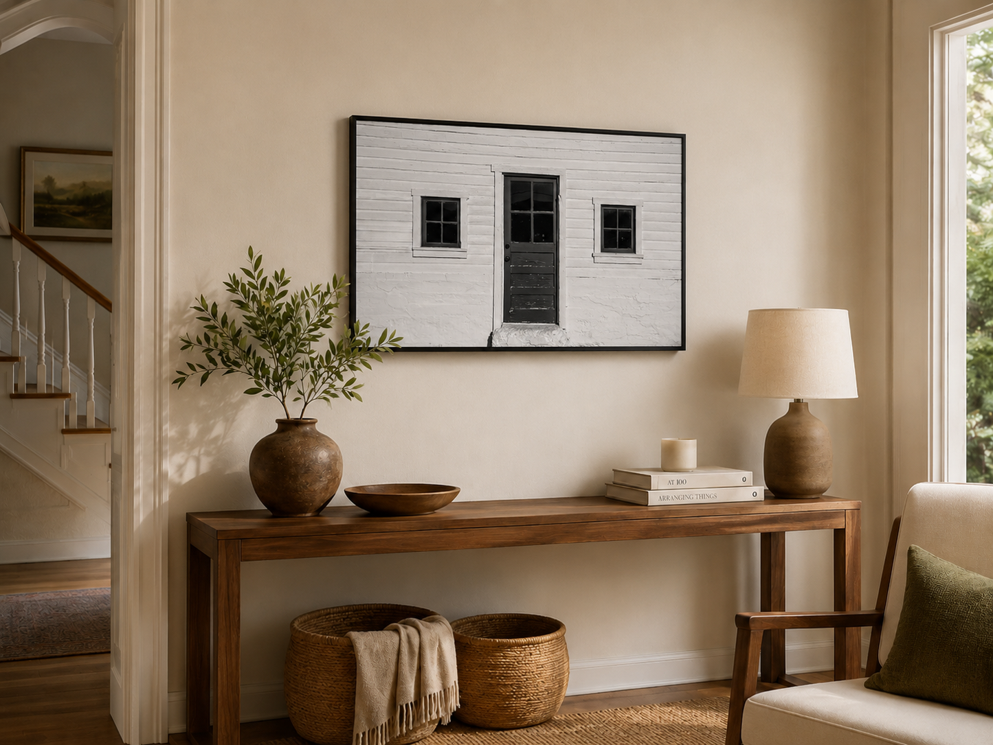 McPolin Barn – Black and White Architectural Fine Art Photograph