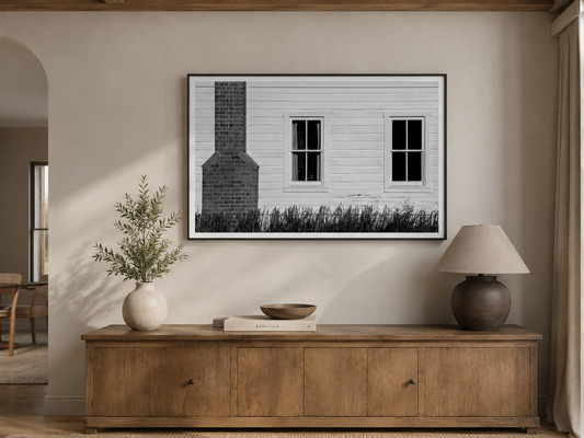 McPolin Farmhouse – Black and White Architectural Fine Art Photograph