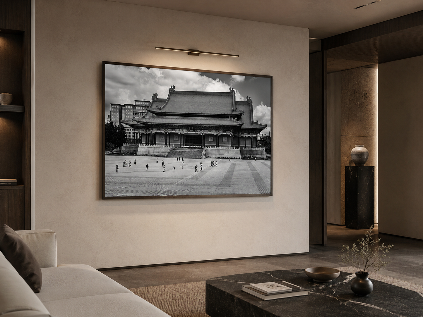 National Concert Hall – Taipei Black and White Fine Art Photograph
