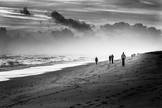 Main image Shoreline Fine Art Black-and-White Photograph