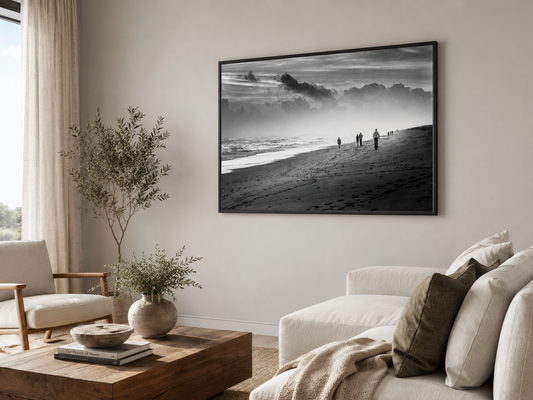 Shoreline | Black and White Coastal Fine Art Photography Print