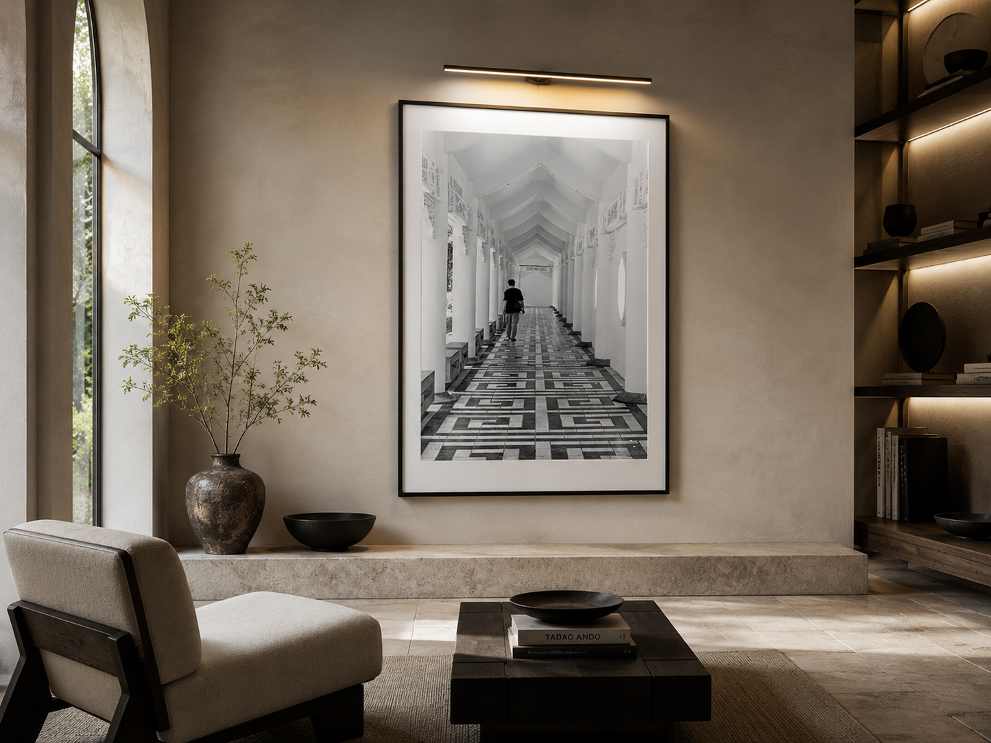Taipei Archway – Black and White Fine Art Photograph