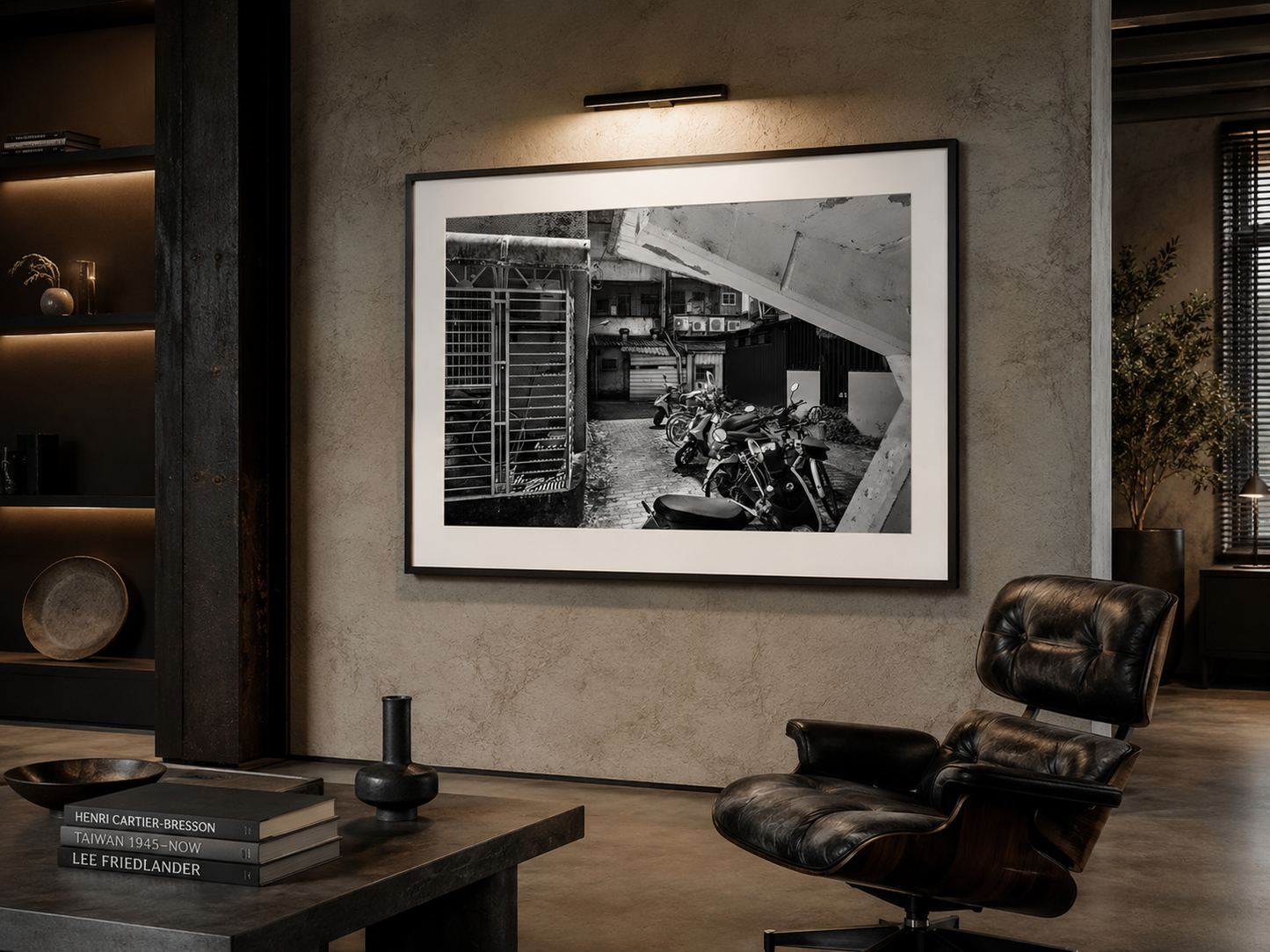 Yilan Neighborhood | Taiwan Black and White Street Photography Print