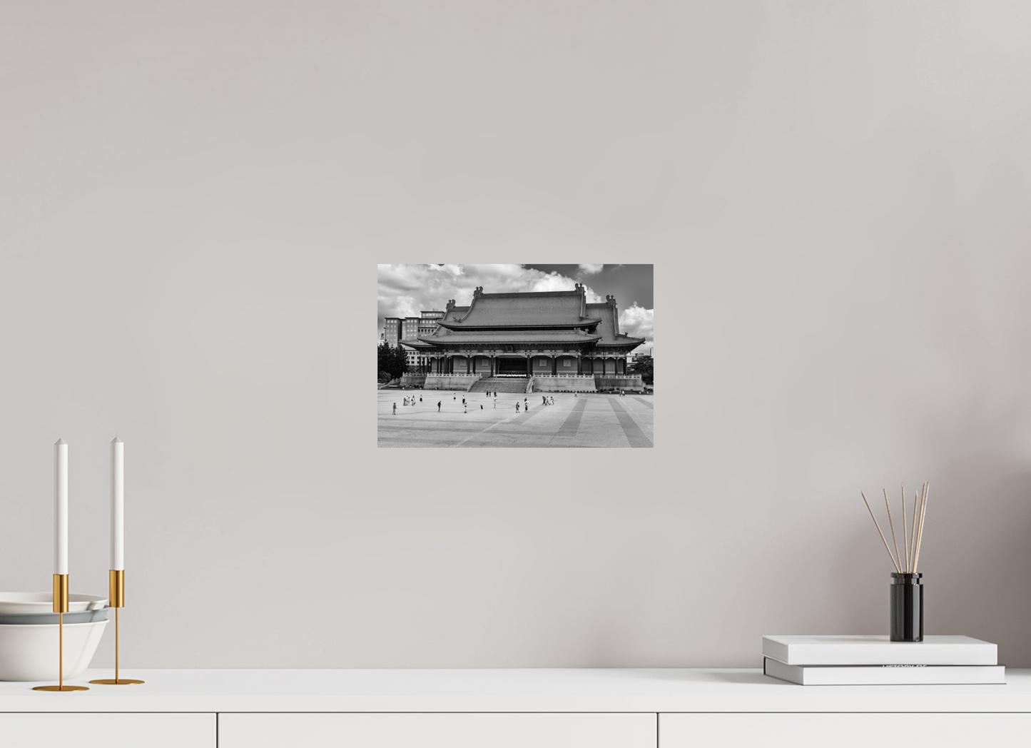 12 x 8″, -Photo Print on Ilford BW Paper National Concert Hall Black and White Fine Art Photograph Taipei Taiwan