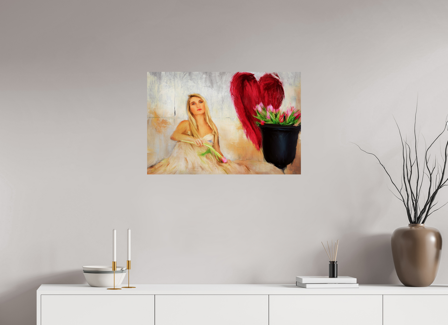 30 x 20″, -Photo Print on Fujiflex High Gloss Another Fall From Grace – A Symbolic Exploration of Beauty, Loss, and Rebirth