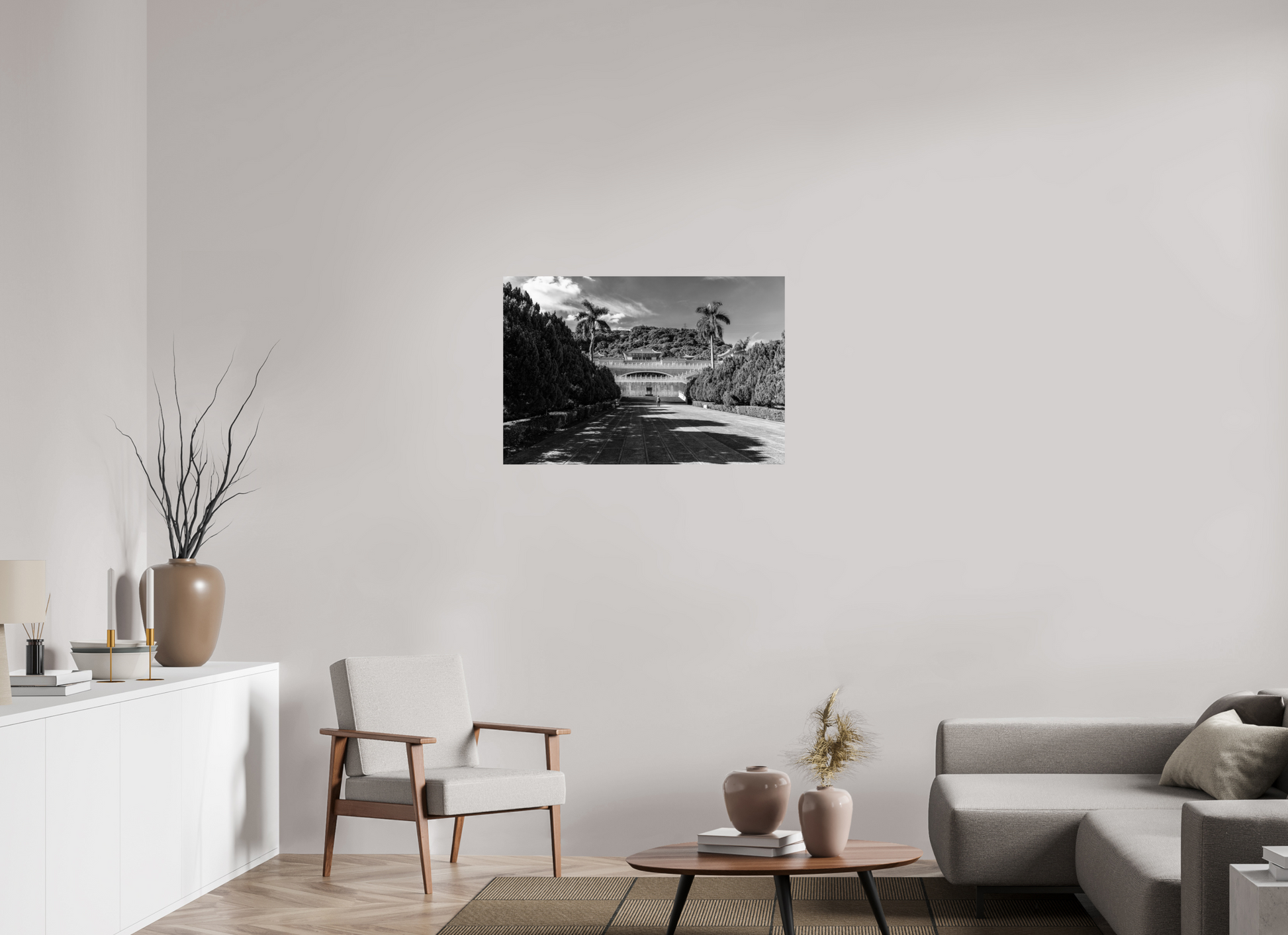 36 x 24″, -Photo Print on Fuji Crystal DP II National Palace Museum Black and White Fine Art Photograph Taipei Taiwan