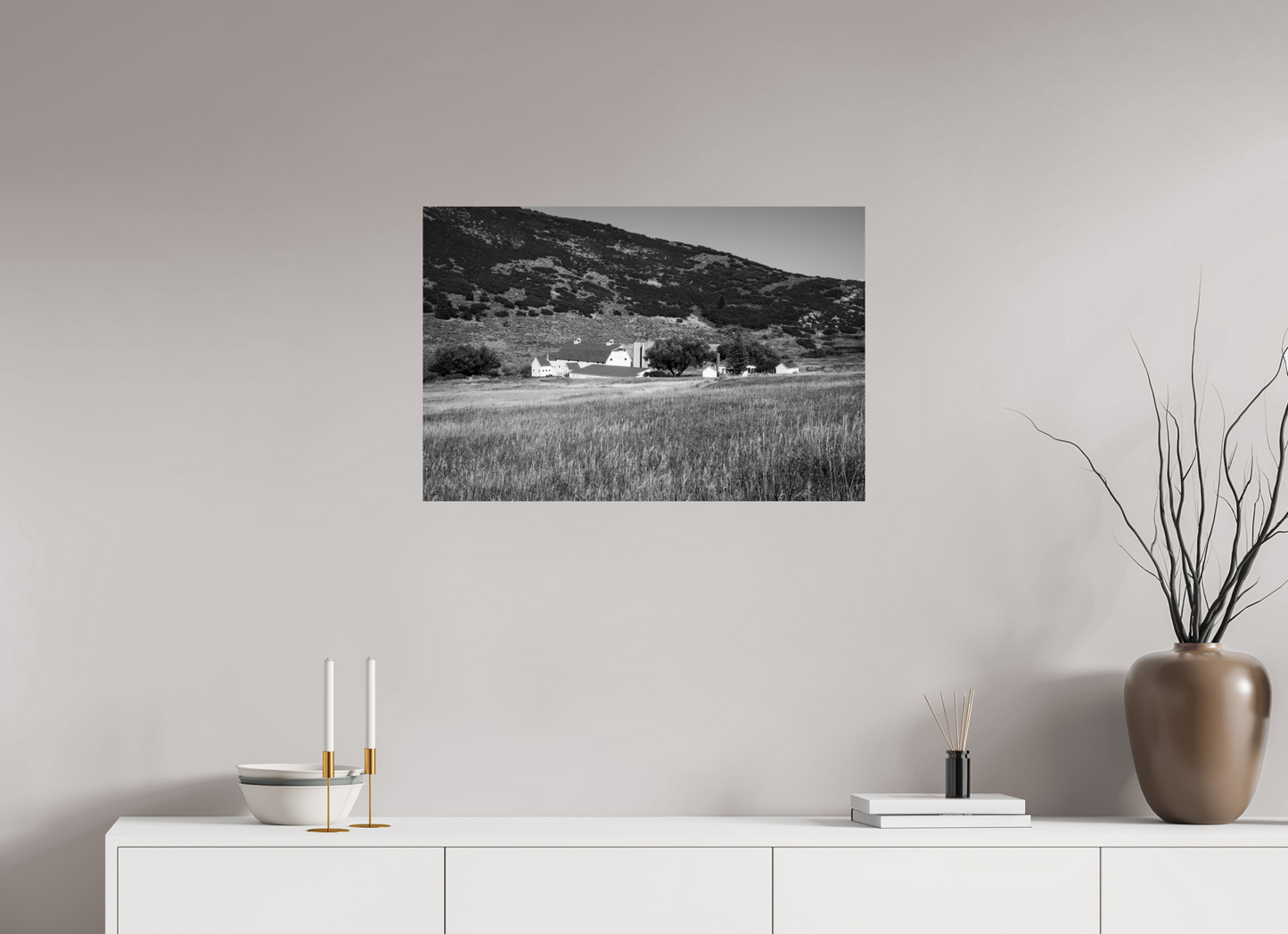 30 x 20″, -Metallic Photo Print on Fuji Crystal Pearl McPolin Farm | The Farm in Autumn Light