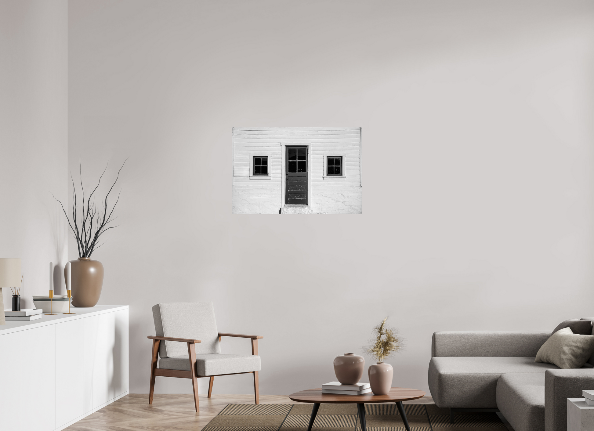 36 x 24″, -Photo Print on Fujiflex High Gloss The White Barn | Historic McPolin Barn