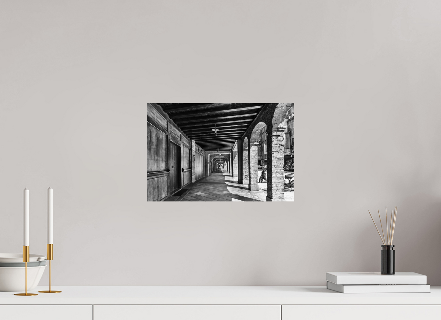15 x 10″, -Giclée Fine Art Print Bopiliao Historical Block Black and White Fine Art Photograph Taipei Taiwan