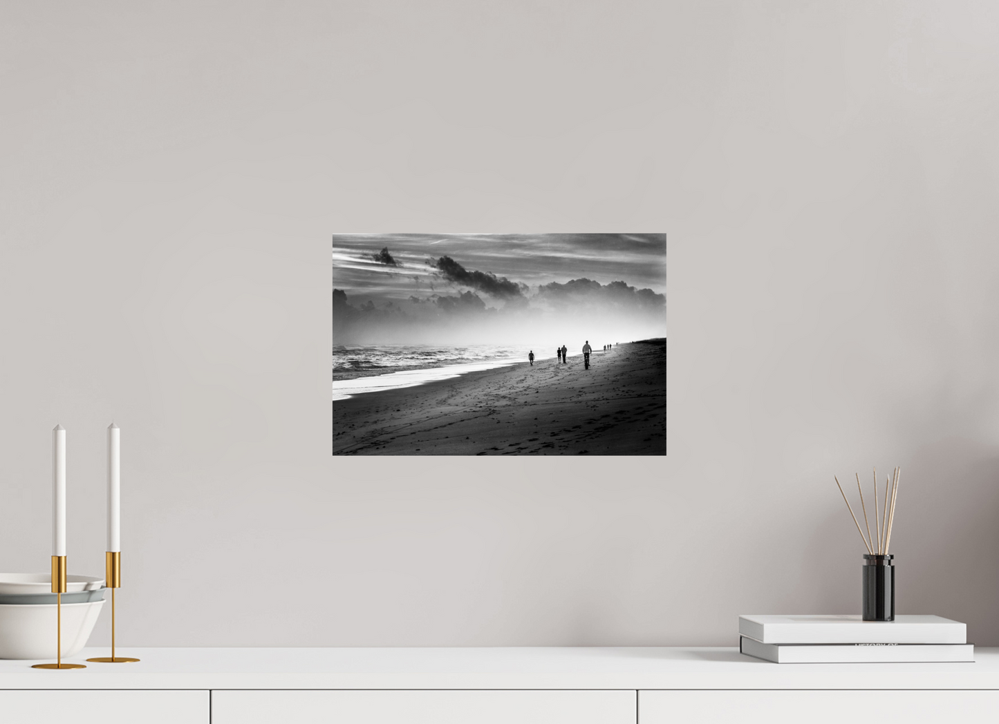 15 x 10″, -Photo Print on Ilford BW Paper Pathway - Fine Art Black and White Coastal Photograph